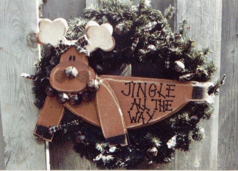 Jingles Reindeer Wreath